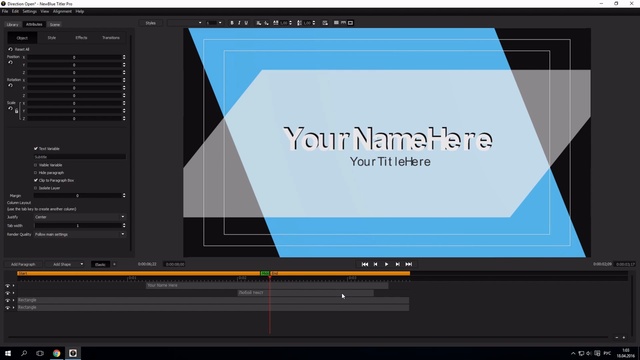 Как создать титры (Titler Pro) смотреть онлайн