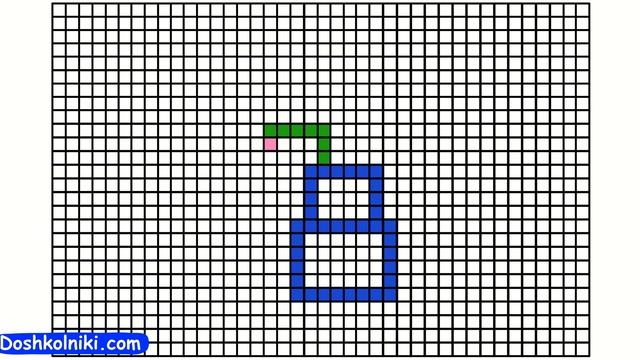 ? Как рисовать рисунок Рюкзак по клеточкам. Урок рисования для детей по шагам легко и быстро смотреть онлайн