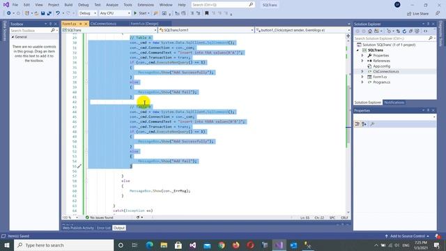 How to use SQL Transaction in C# смотреть онлайн