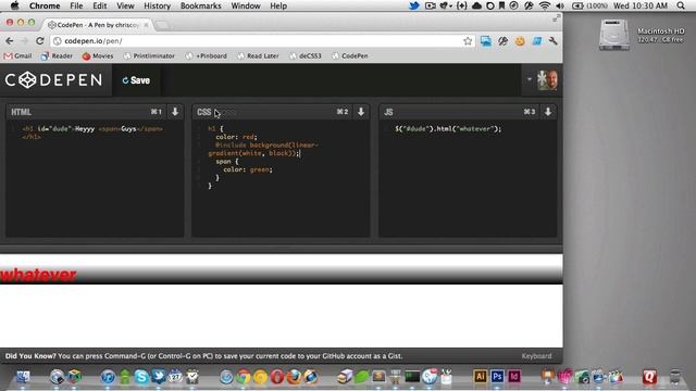 Screencast #112: Using CodePen смотреть онлайн