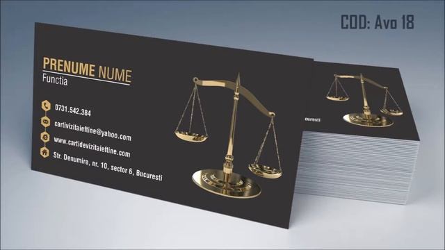 Carti de vizita Avocat Firma avocatura Jurist Notar CDVi смотреть онлайн