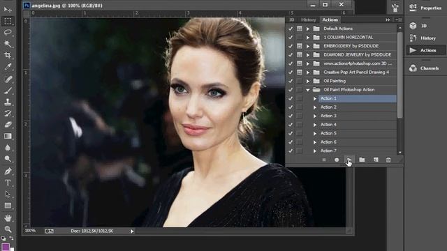 photoshop Oil Painting Effect atn file смотреть онлайн
