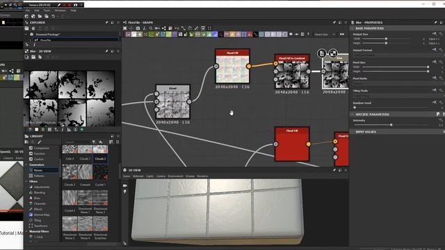 Floor tiles material creation [ Substance Designer learning ] смотреть онлайн