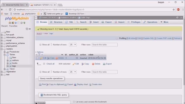 Create Trigger in phpMyAdmin смотреть онлайн
