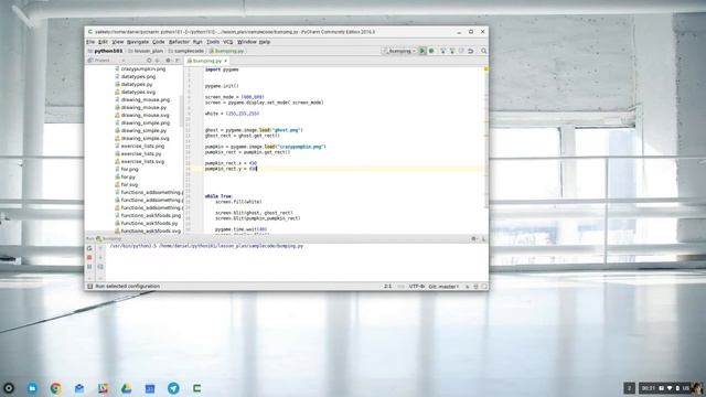 Pygame: Collisions of rectangles. смотреть онлайн