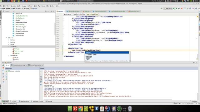 Java EE 33: WebXml 6: Basic аутентификация смотреть онлайн