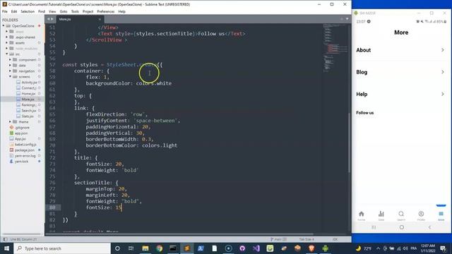 React Native Tutorial 2022 | Opensea NFT Marketplace Clone | More Screen смотреть онлайн