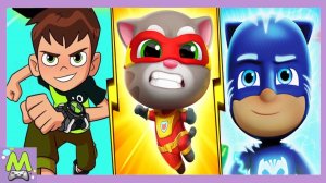 Говорящий Том Герои vs Бен 10 vs Герои в Масках.Какая Супергеройская Сила Круче.