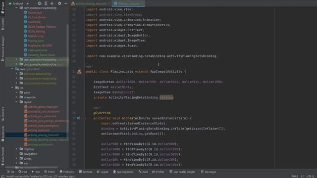 Throwing Money Dice Game Logic | Java Logic | Android Studio JAVA XML #11 смотреть онлайн