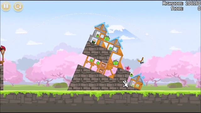Angry Birds Seasons Cherry Blossom 1-1 PC смотреть онлайн