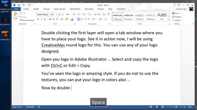 Change Your Logo In Metallic Foil Style Using PSD Mockup смотреть онлайн