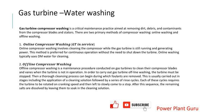 Turbines - Online Waterwash, Offline Waterwash смотреть онлайн