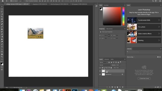 Photoshop CC  2019- making a collage