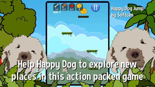 Happy Dog Jump - iOS,Android Game смотреть онлайн