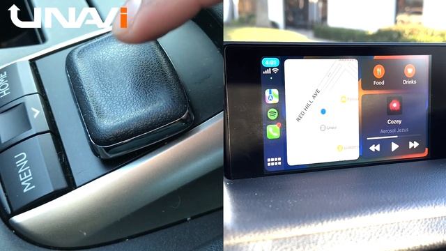 How to Control  Android Auto  using Lexus Joystick with UNAVI Android Auto Add-on