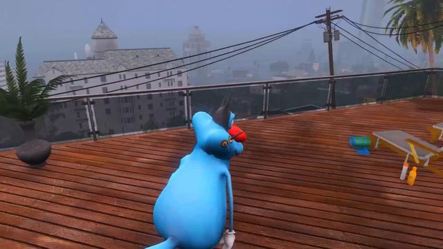 Oggy & Shinchan Surviving in Biggest Tsunami || The End of Los Santos! In GTA 5! смотреть онлайн