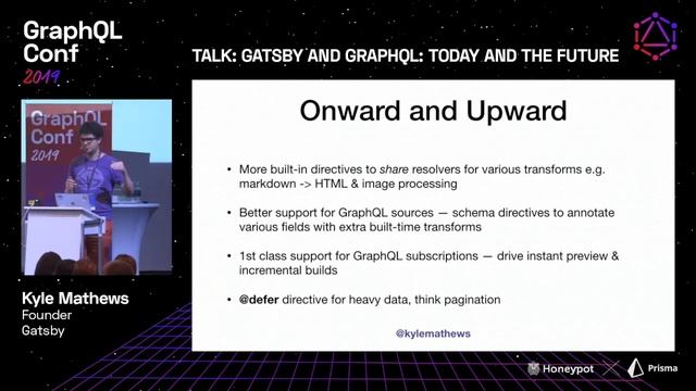 Gatsby and GraphQL: Today and the Future — Kyle Matthews @ GraphQL Conf 2019 смотреть онлайн