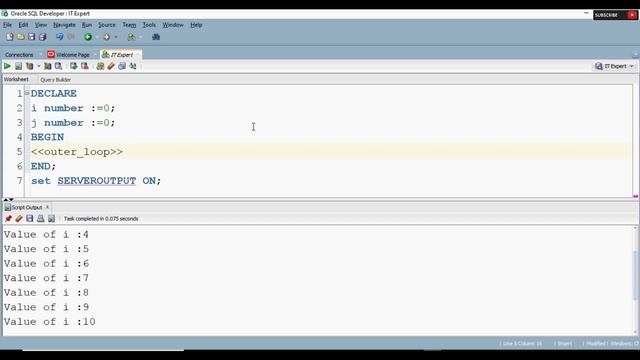 56. Basic Loop in Oracle PL/SQL смотреть онлайн