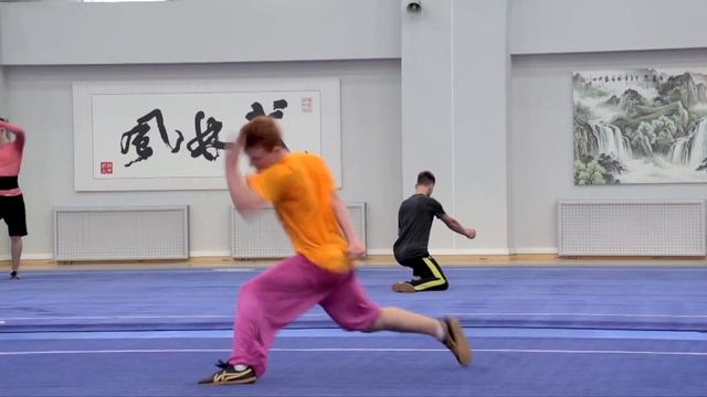 Russian Wushu team training with Tatiana Kupriyanova. смотреть онлайн
