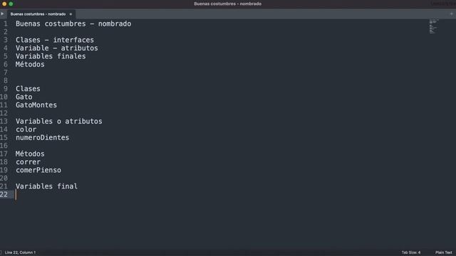 Programación Java - Buenas costumbres en el nombrado - camel case смотреть онлайн