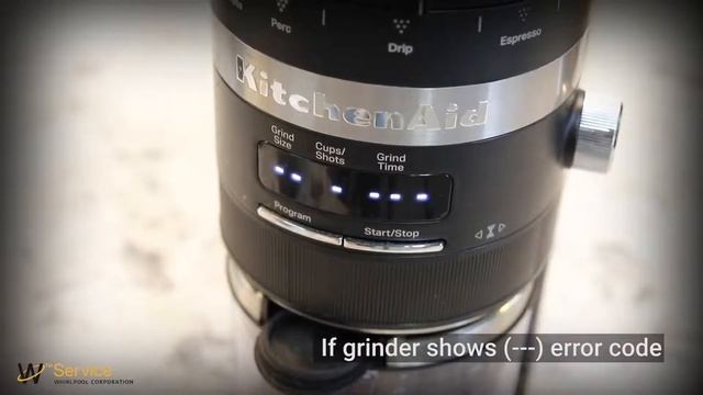 KitchenAid Coffee Grinder Error Code смотреть онлайн