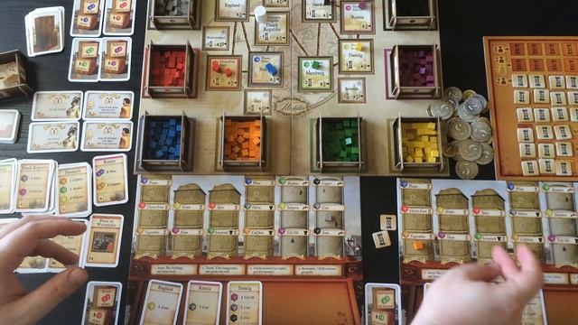 Как играть в настольную игру Merkator (Uwe Rosenberg). На русском языке. How to play Merkator. смотреть онлайн