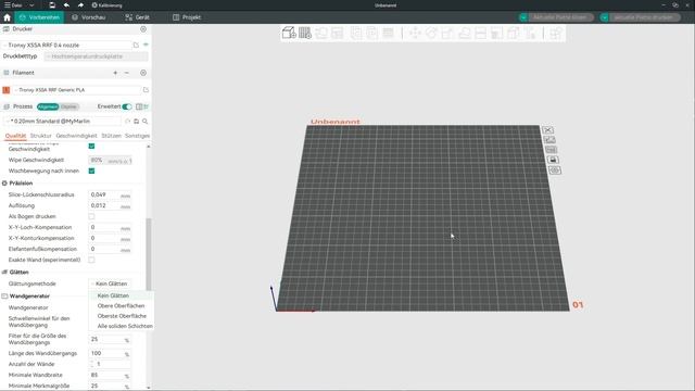 Orca-Slicer 1.6.3 Tutorial Grundeinstellung