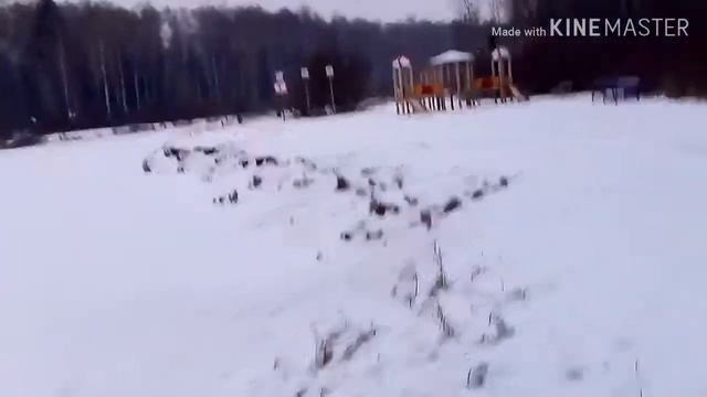 Пруд Лось и речка Ичка зимой/Езеро Лосове и река Ячка през зимата/Elk Pond and Ička River in winter смотреть онлайн