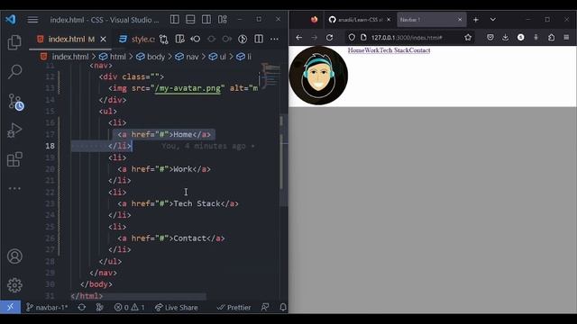 Cara Membuat Navbar Sederhana - HTML CSS смотреть онлайн