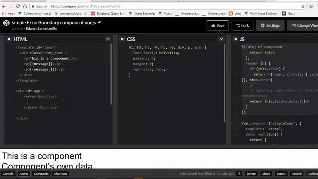 simple error boundary component vuejs 2 5 смотреть онлайн