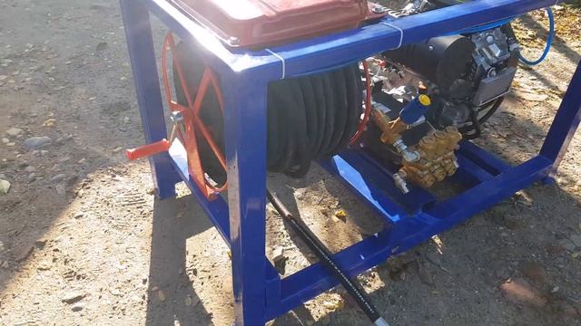 Гидродинамическая установка для промывки канализации, прочистки канализационных труб смотреть онлайн