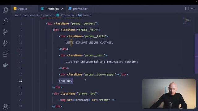 Верстка главной для интернет магазина в React JS смотреть онлайн