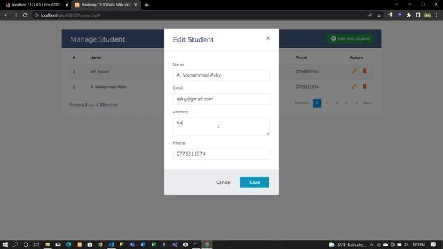 PHP CRUD Operations with MySQL Database and Bootstrap 4 смотреть онлайн