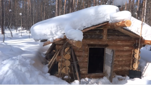 Постройка моих избушек. Особенности строительства совмещенной крыши с потолком.