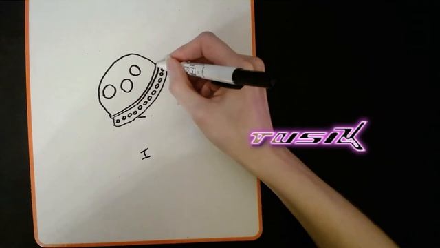 Легкие рисунки из русских слов (НЛО)/ как нарисовать нло/ как нарисовать летающую тарелку смотреть онлайн