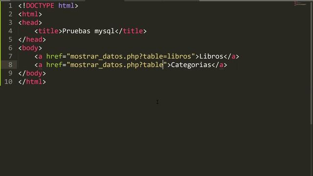 PHP: index.php y mostrar datos.php смотреть онлайн