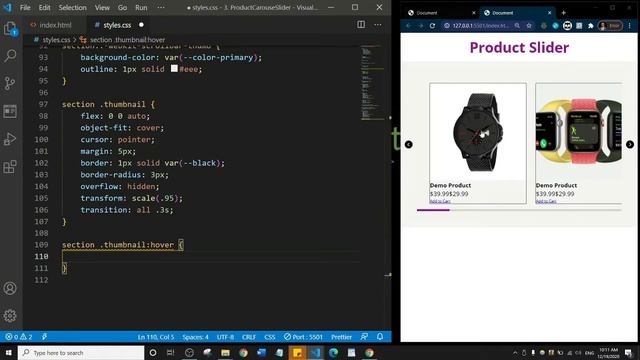 How To Build A Product Carousel Slider With Javascript | JS Project 3 of 10 смотреть онлайн