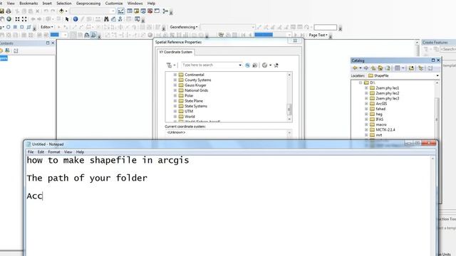How to make shapefile in arcgis, creating a shapefile in arcmap, arcgis tutorial for beginners смотреть онлайн