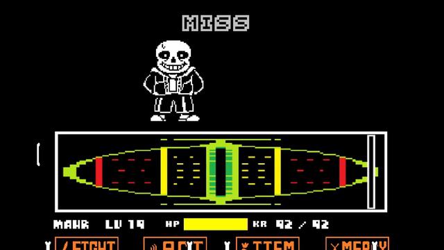 Sans battle(No Hit)/Битва с Сансом(без получения урона) смотреть онлайн