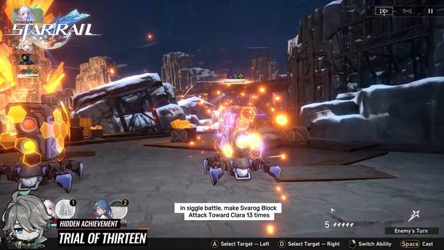 Only when you have Clara can get these Achievement Trial of Thirteen Honkai: Star Rail смотреть онлайн