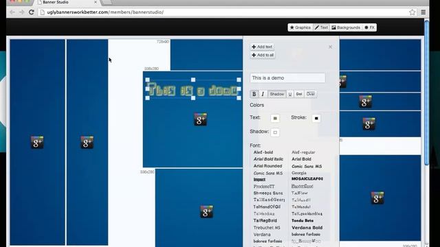 Demo Banner Designer with Canvas смотреть онлайн