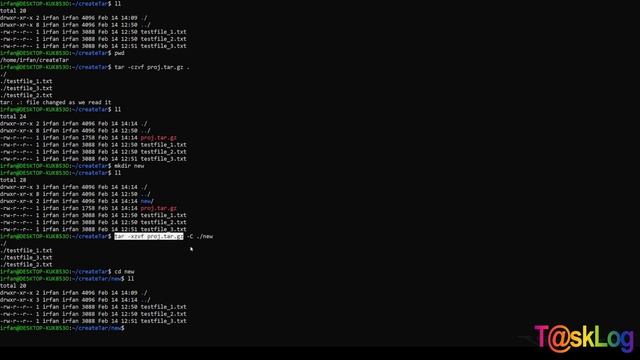 How to create tar.gz file in Linux and Windows | T@skLog | KnowledgeSharingURDU смотреть онлайн
