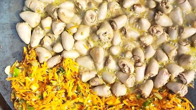 РЕЦЕПТ ИЗ ДРЕВНЕЙ КУЛИНАРНОЙ КНИГИ. КУРИНЫЕ СЕРДЕЧКИ С ГРЕЧКОЙ НА СКОВОРОДКЕ САДЖ. смотреть онлайн