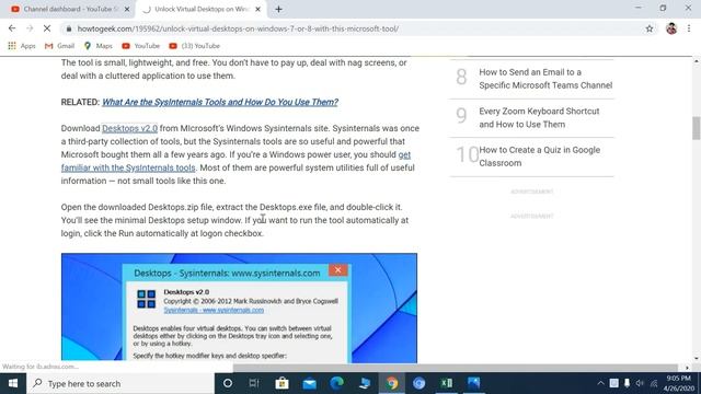 Activate Or Unlock Virtual Desktop In Windows 7 & 8 | смотреть онлайн