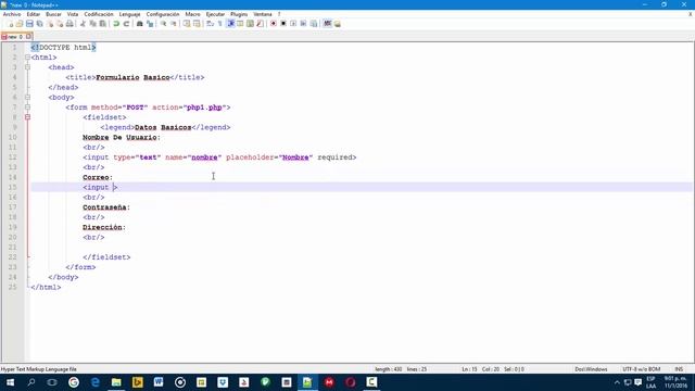 Formulario HTML y PHP (Guardar datos en Base de datos) parte 1 смотреть онлайн