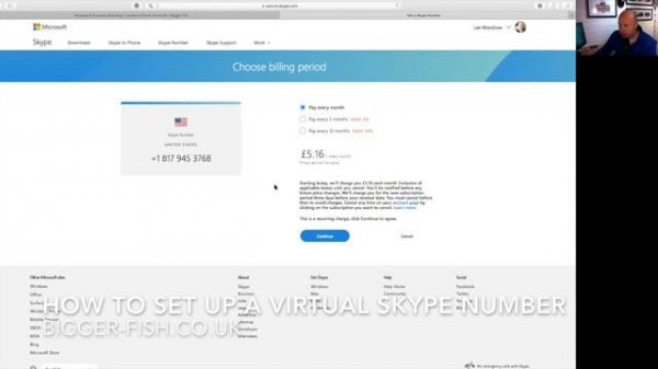 How to set up a virtual skype number