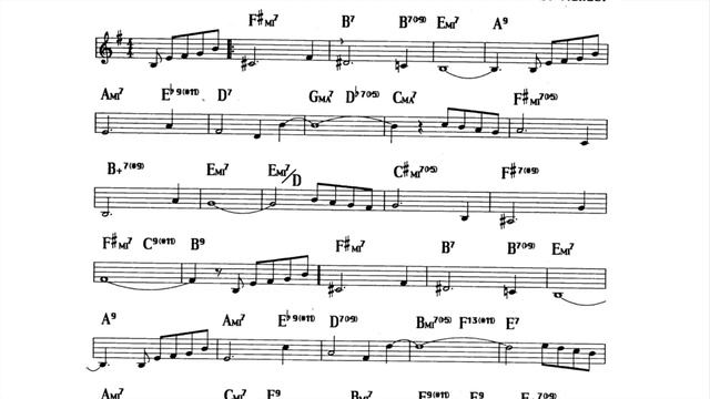 The Shadow Of Your Smile - backing and music sheet смотреть онлайн