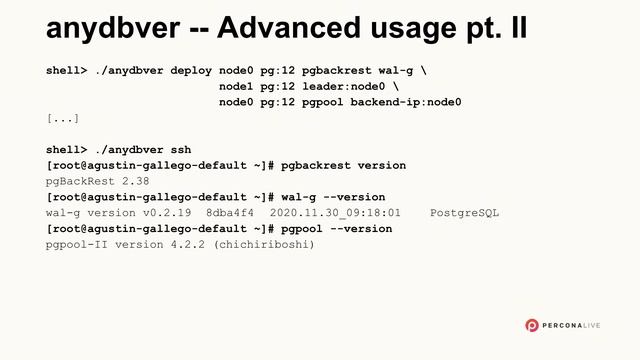Efﬁciently Deploying PostgreSQL Instances: The Evolution - Agustin Gallego | Percona Live 2022 смотреть онлайн