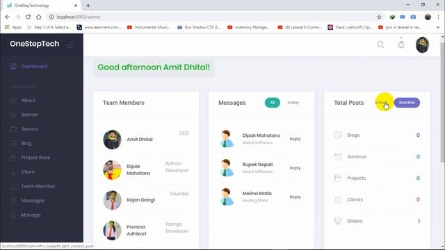 Best Company Portfolio/Website 2020 || Laravel and Bootstrap || SathiSoftAcademy смотреть онлайн