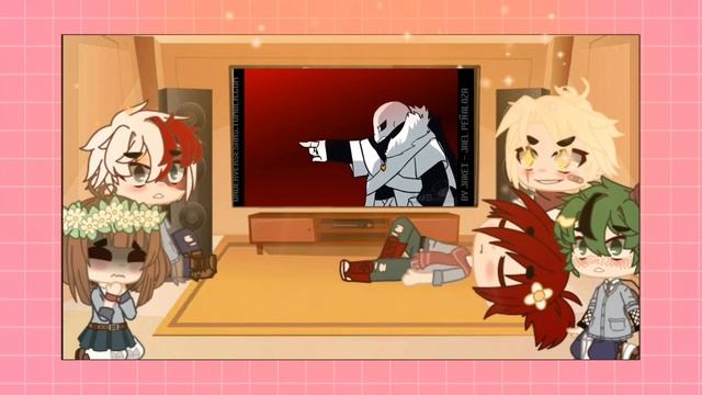 BNHA reacts to underverse + glitchtale amv || Gacha club || смотреть онлайн